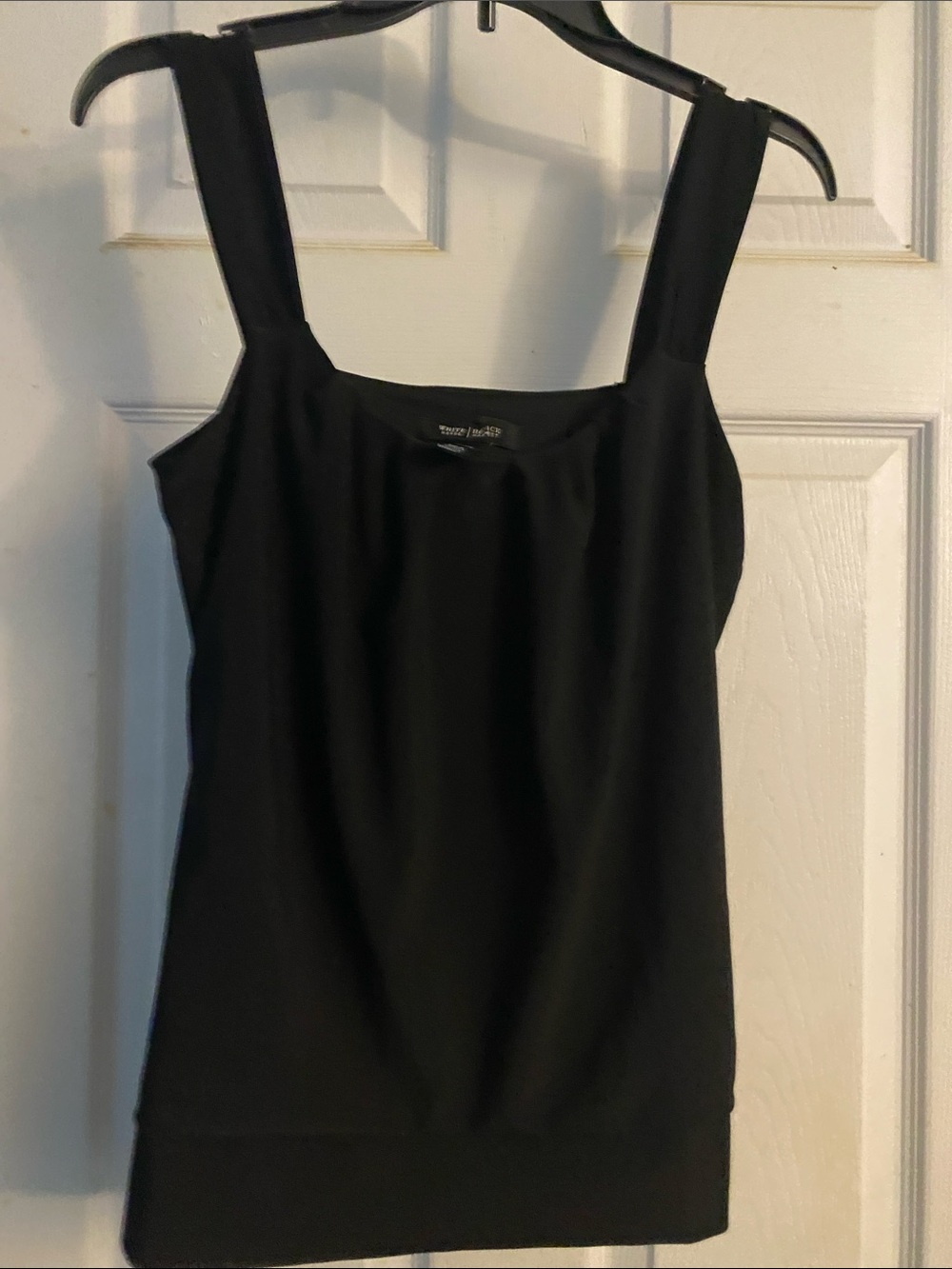 White House Black Market Black Square-Neck Tank
